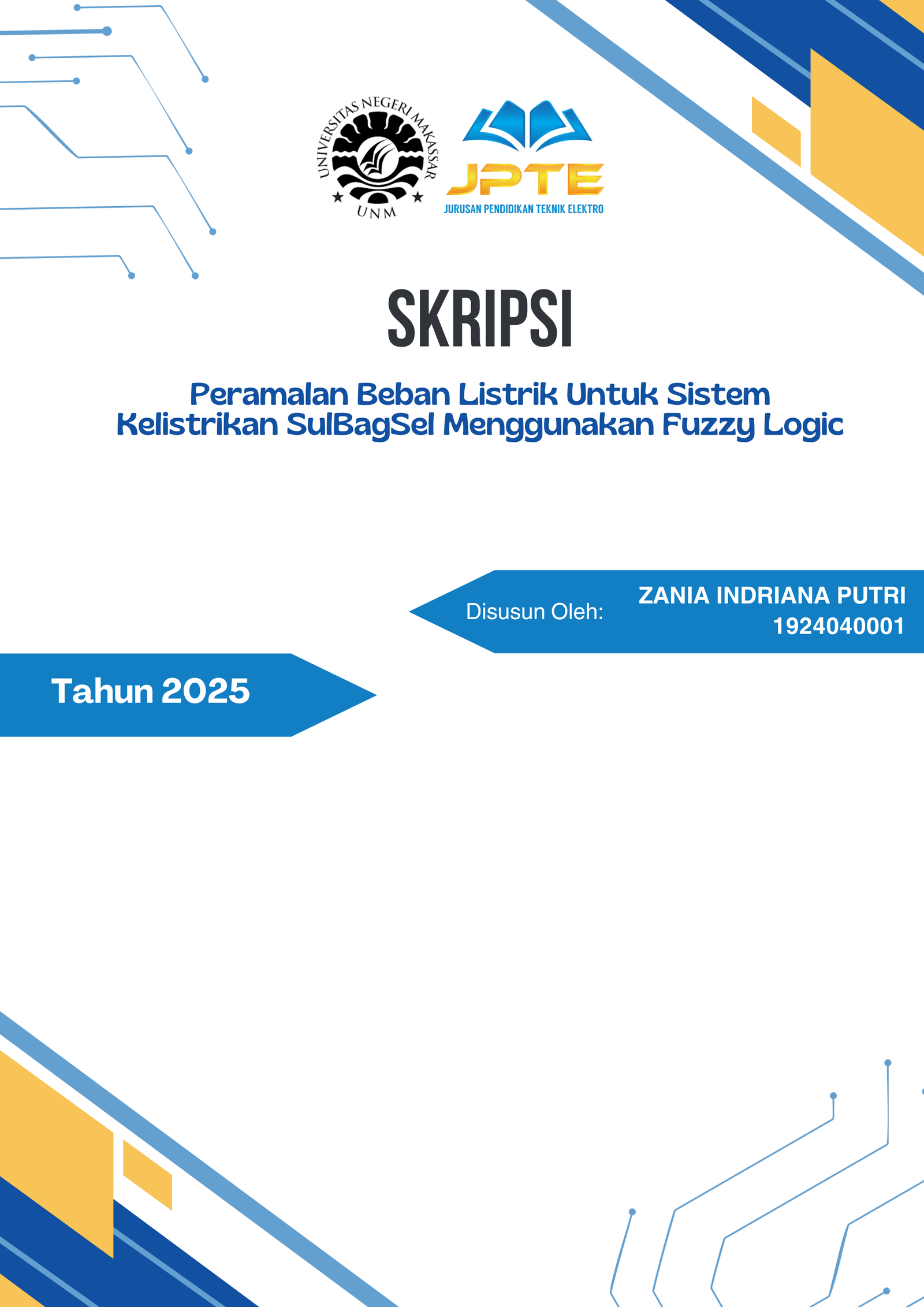 Peramalan Beban Listrik Untuk Sistem Kelistrikan SulBagSel Menggunakan Fuzzy Logic