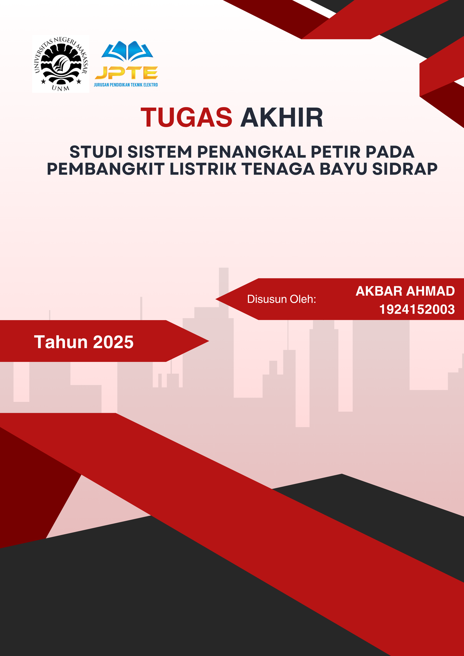 Studi Sistem Penangkal Petir Pada Pembangkit Listrik Tenaga Bayu Sidrap