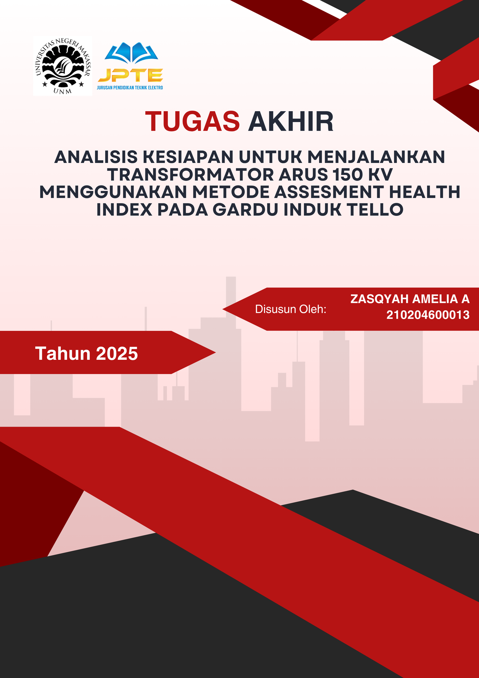 Analisis Kesiapan Untuk Menjalankan Transformator Arus 150 kv Menggunakan Metode Assesment Health Index Pada Gardu Induk Tello